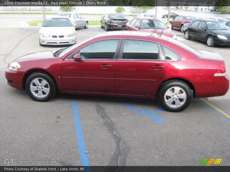 Red Jewel Tintcoat / Ebony Black 2008 Chevrolet Impala LT