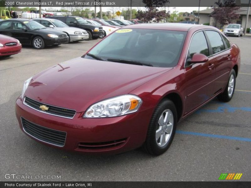 Red Jewel Tintcoat / Ebony Black 2008 Chevrolet Impala LT