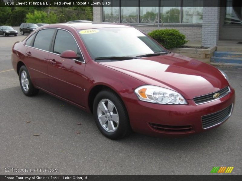 Red Jewel Tintcoat / Ebony Black 2008 Chevrolet Impala LT