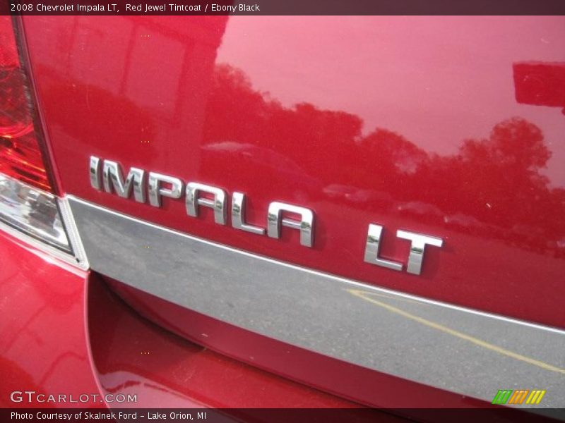 Red Jewel Tintcoat / Ebony Black 2008 Chevrolet Impala LT