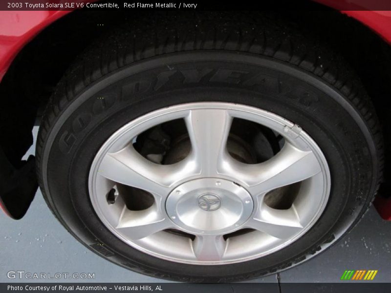 Red Flame Metallic / Ivory 2003 Toyota Solara SLE V6 Convertible