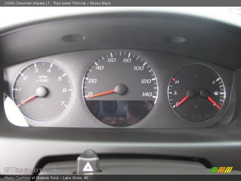 Red Jewel Tintcoat / Ebony Black 2008 Chevrolet Impala LT
