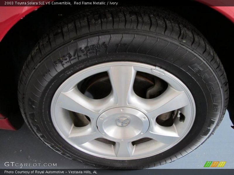 Red Flame Metallic / Ivory 2003 Toyota Solara SLE V6 Convertible