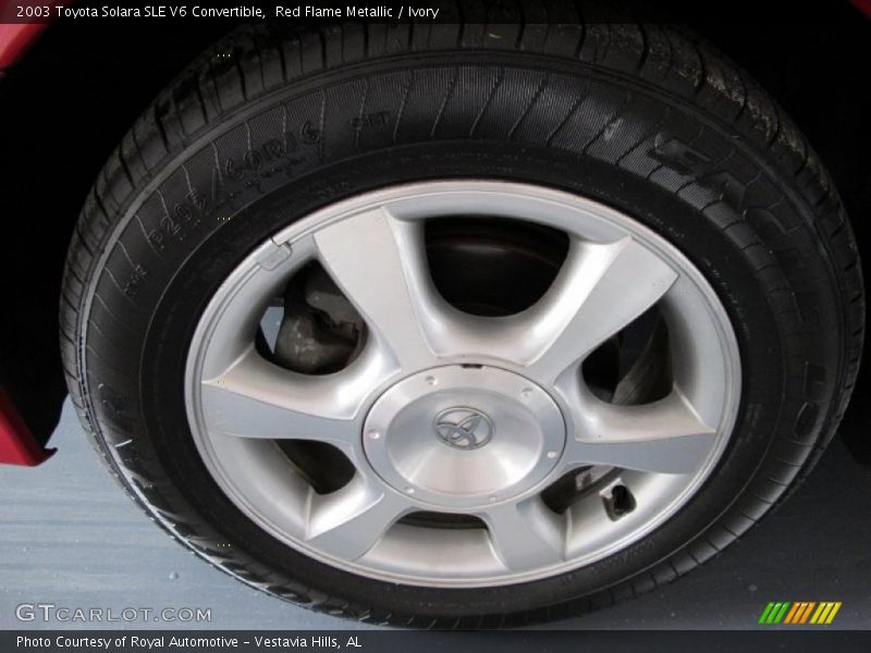 Red Flame Metallic / Ivory 2003 Toyota Solara SLE V6 Convertible
