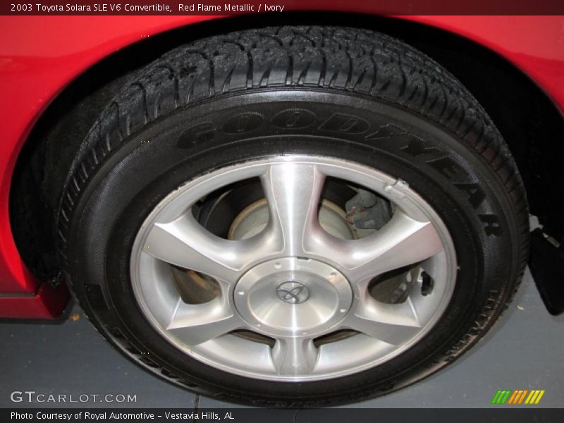 Red Flame Metallic / Ivory 2003 Toyota Solara SLE V6 Convertible