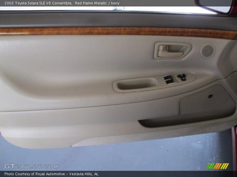 Red Flame Metallic / Ivory 2003 Toyota Solara SLE V6 Convertible