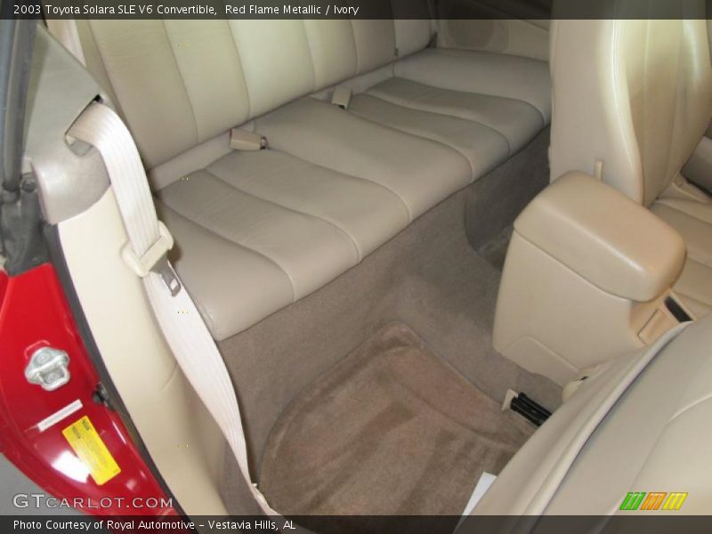 Red Flame Metallic / Ivory 2003 Toyota Solara SLE V6 Convertible