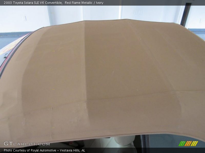 Red Flame Metallic / Ivory 2003 Toyota Solara SLE V6 Convertible