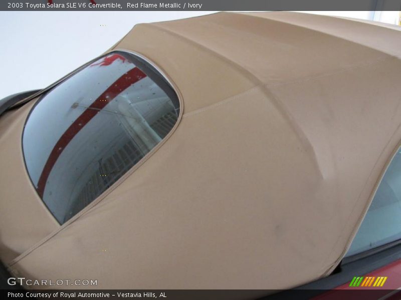 Red Flame Metallic / Ivory 2003 Toyota Solara SLE V6 Convertible