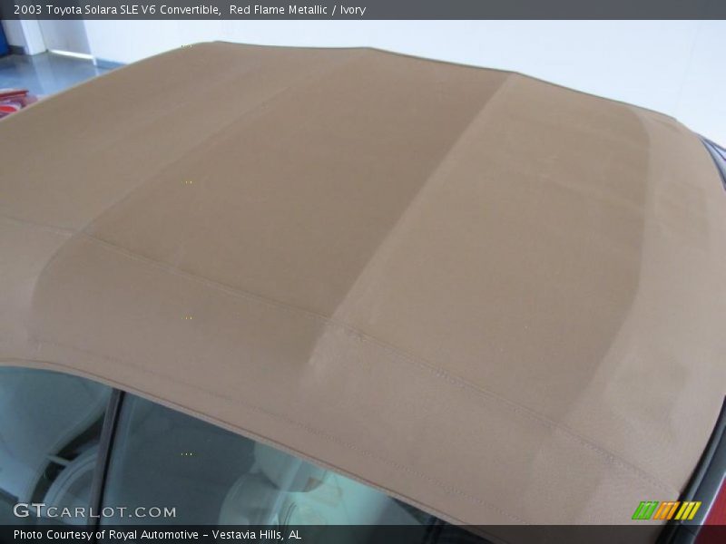 Red Flame Metallic / Ivory 2003 Toyota Solara SLE V6 Convertible
