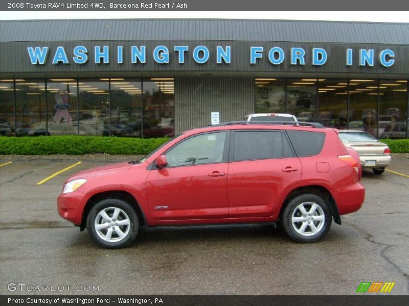 Barcelona Red Pearl / Ash 2008 Toyota RAV4 Limited 4WD