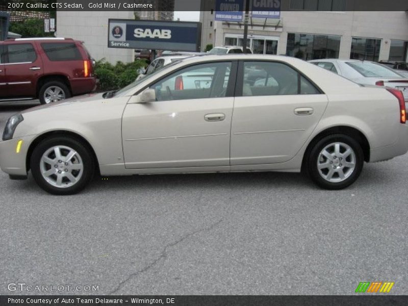 Gold Mist / Cashmere 2007 Cadillac CTS Sedan