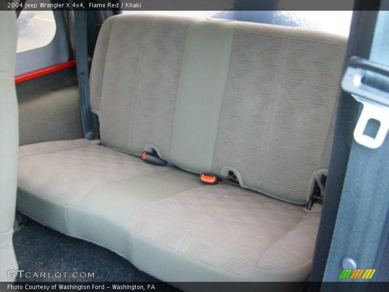 Flame Red / Khaki 2004 Jeep Wrangler X 4x4