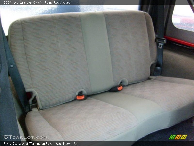 Flame Red / Khaki 2004 Jeep Wrangler X 4x4