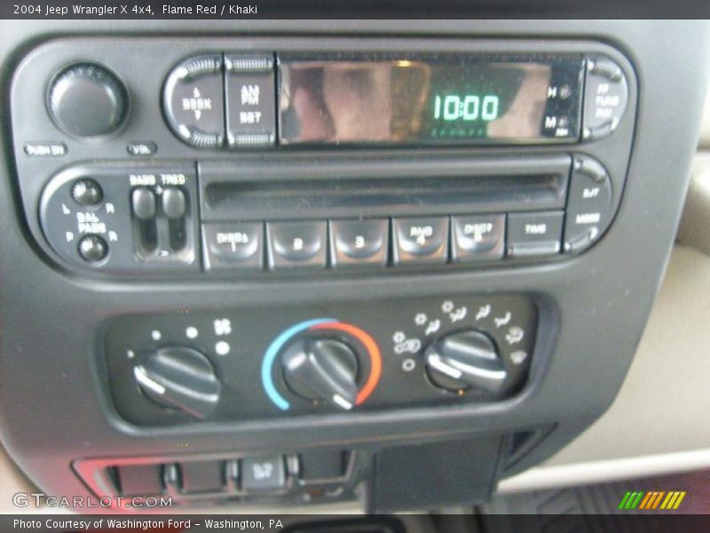 Flame Red / Khaki 2004 Jeep Wrangler X 4x4