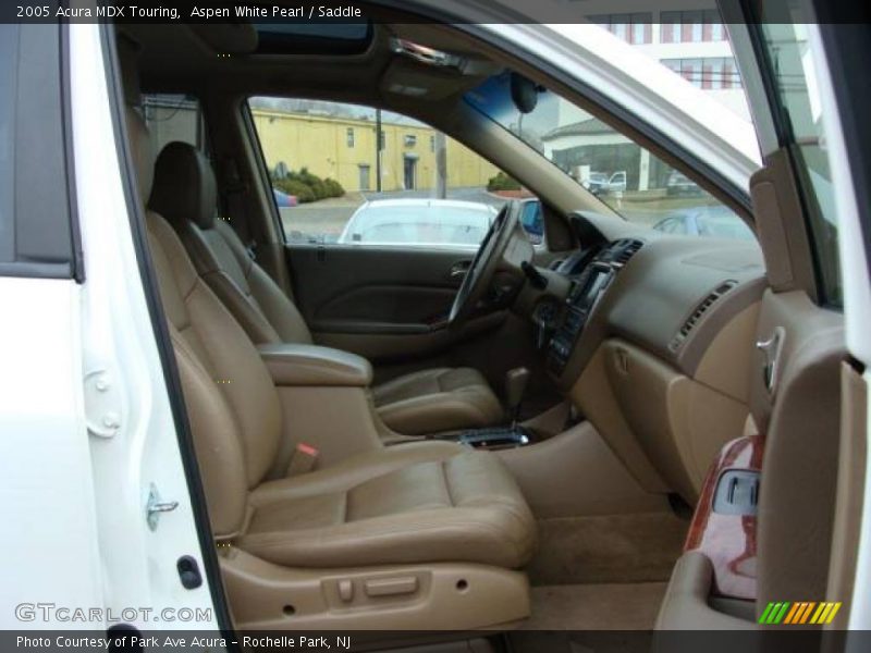 Aspen White Pearl / Saddle 2005 Acura MDX Touring