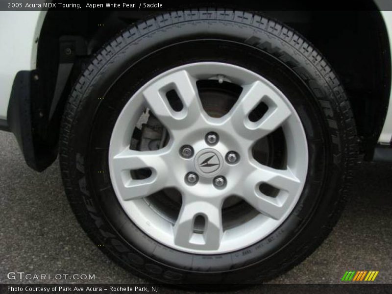 Aspen White Pearl / Saddle 2005 Acura MDX Touring