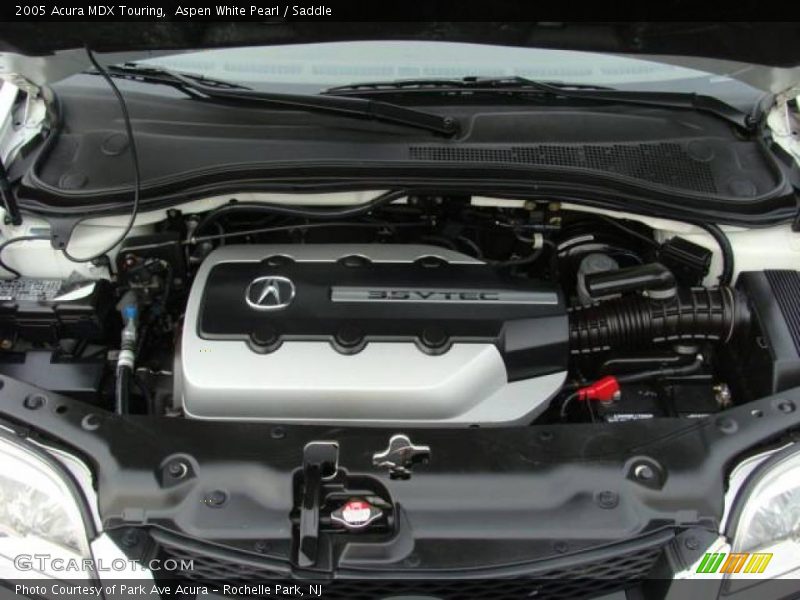 Aspen White Pearl / Saddle 2005 Acura MDX Touring