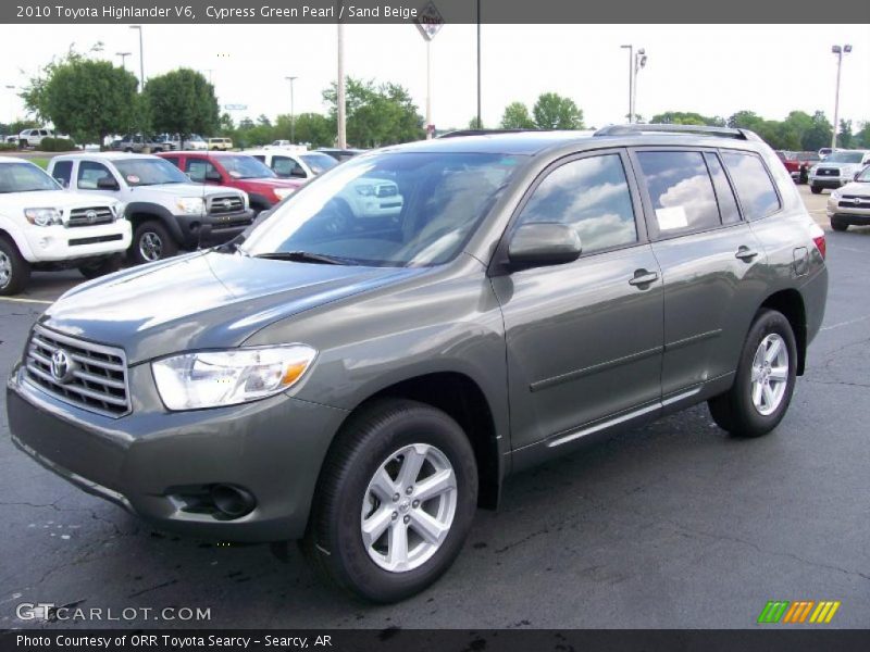 Cypress Green Pearl / Sand Beige 2010 Toyota Highlander V6