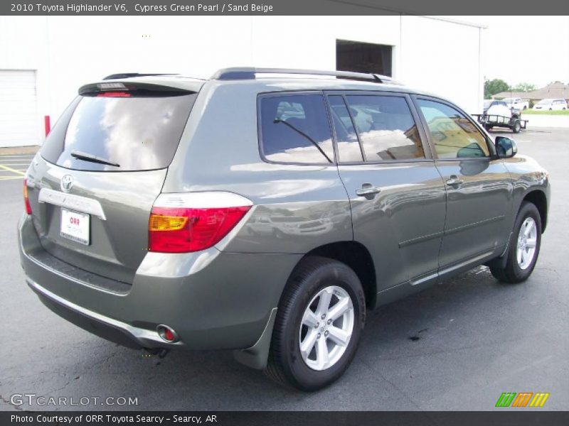 Cypress Green Pearl / Sand Beige 2010 Toyota Highlander V6