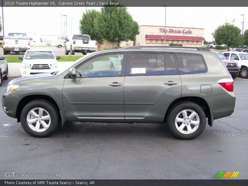 Cypress Green Pearl / Sand Beige 2010 Toyota Highlander V6