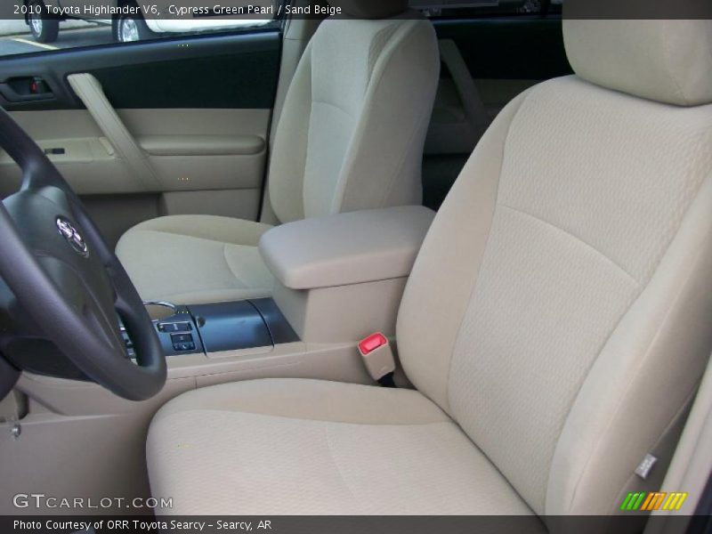 Cypress Green Pearl / Sand Beige 2010 Toyota Highlander V6