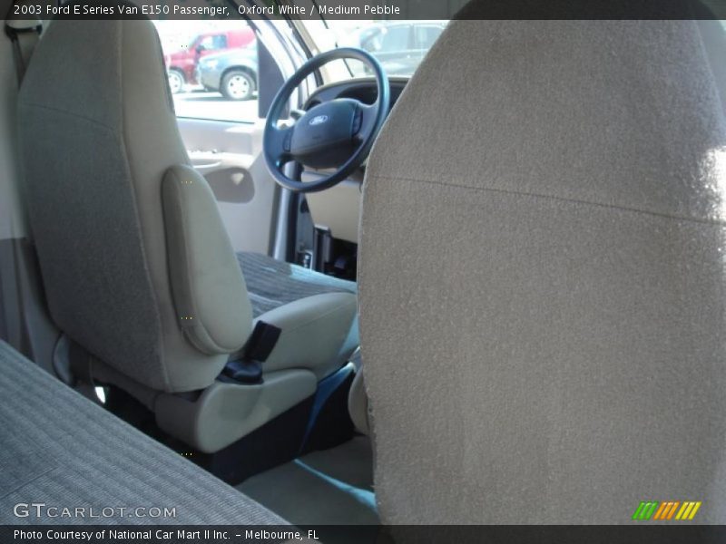 Oxford White / Medium Pebble 2003 Ford E Series Van E150 Passenger