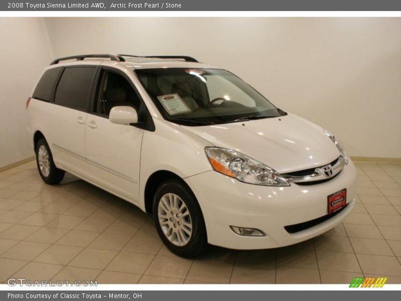 Arctic Frost Pearl / Stone 2008 Toyota Sienna Limited AWD