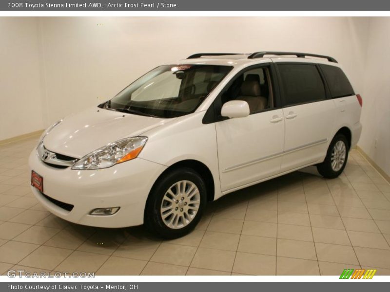 Arctic Frost Pearl / Stone 2008 Toyota Sienna Limited AWD
