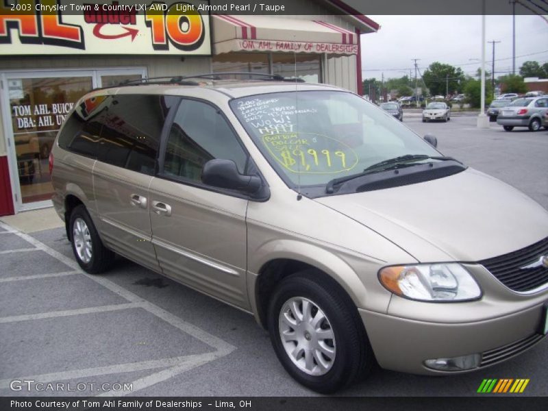 Light Almond Pearl / Taupe 2003 Chrysler Town & Country LXi AWD