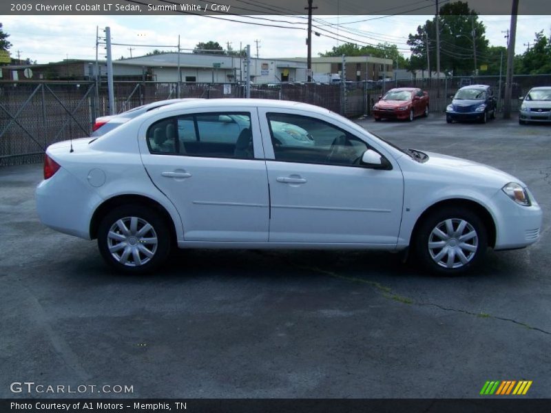 Summit White / Gray 2009 Chevrolet Cobalt LT Sedan