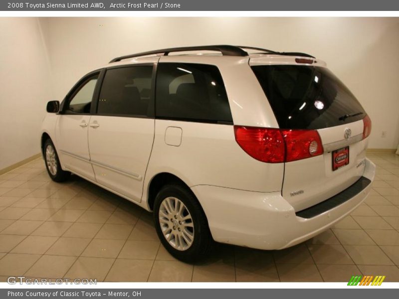 Arctic Frost Pearl / Stone 2008 Toyota Sienna Limited AWD