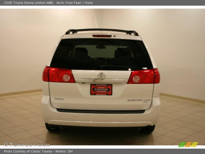Arctic Frost Pearl / Stone 2008 Toyota Sienna Limited AWD