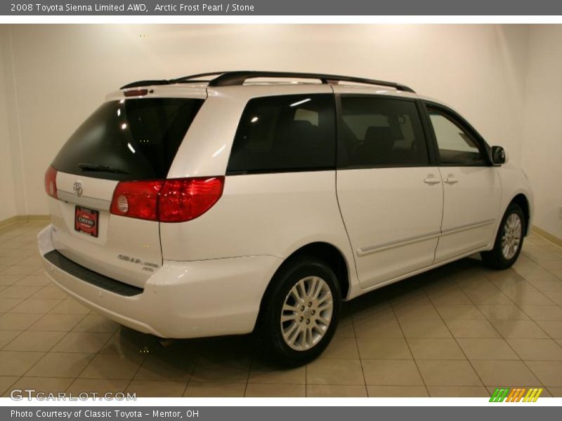 Arctic Frost Pearl / Stone 2008 Toyota Sienna Limited AWD