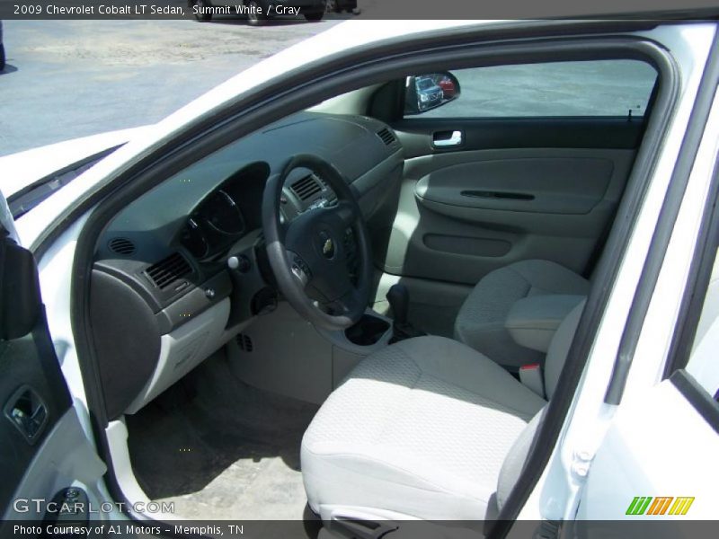Summit White / Gray 2009 Chevrolet Cobalt LT Sedan