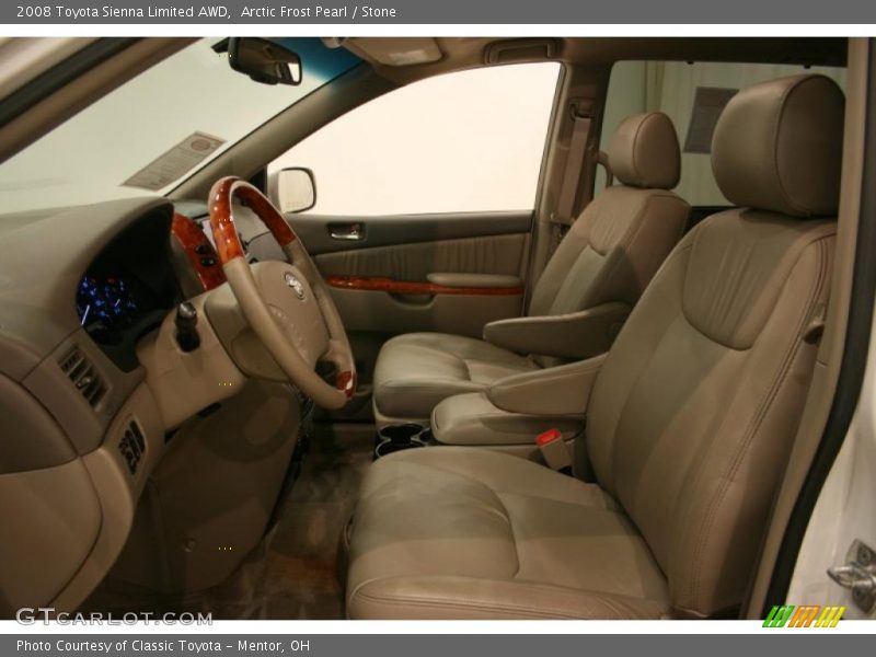 Arctic Frost Pearl / Stone 2008 Toyota Sienna Limited AWD