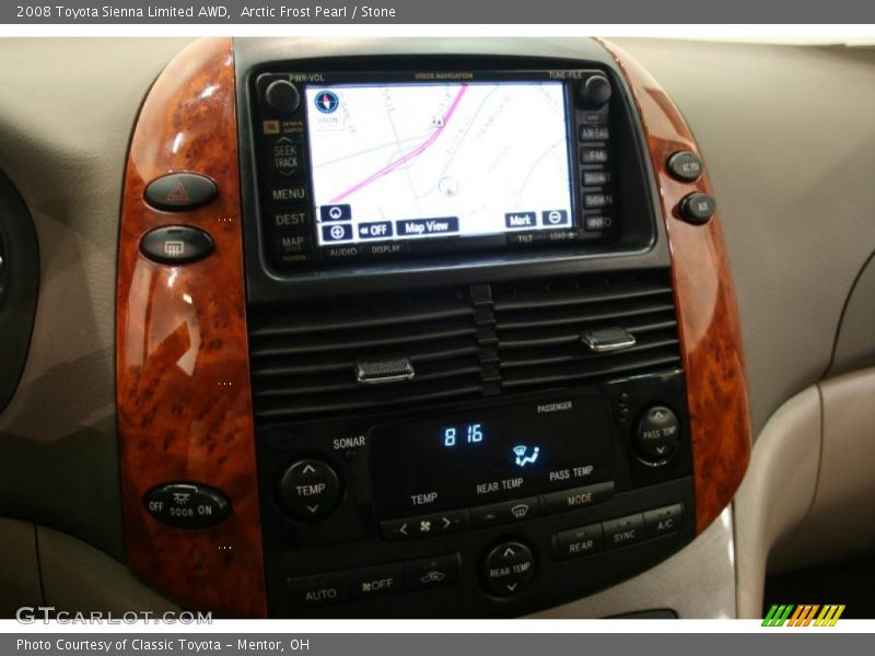 Arctic Frost Pearl / Stone 2008 Toyota Sienna Limited AWD