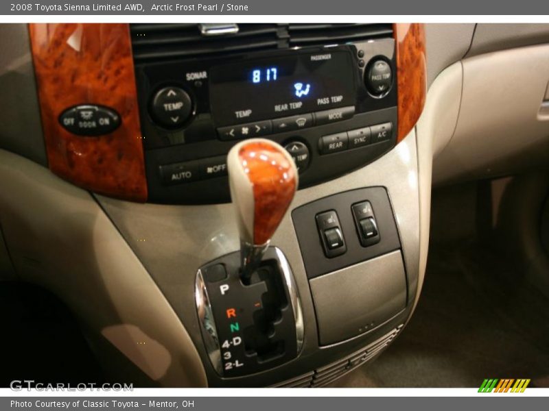 Arctic Frost Pearl / Stone 2008 Toyota Sienna Limited AWD