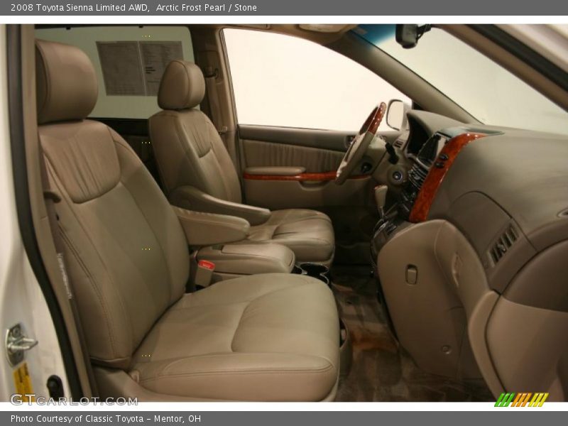 Arctic Frost Pearl / Stone 2008 Toyota Sienna Limited AWD