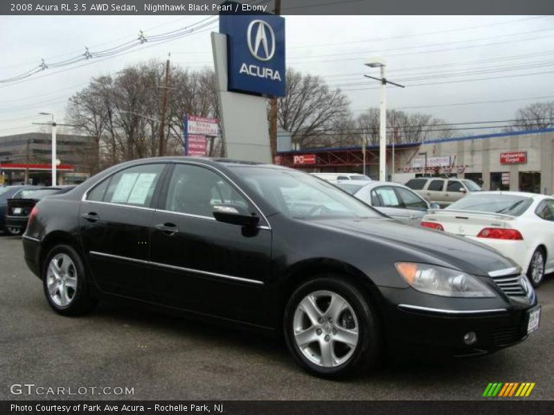 Nighthawk Black Pearl / Ebony 2008 Acura RL 3.5 AWD Sedan