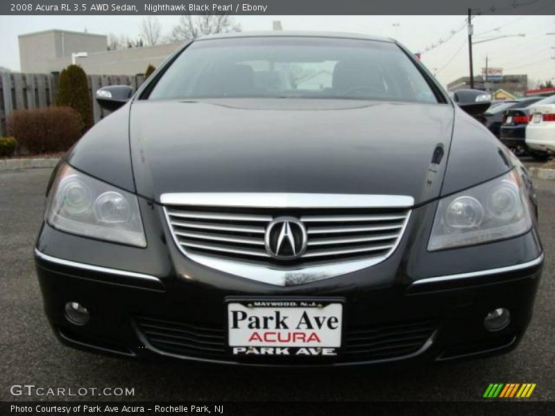 Nighthawk Black Pearl / Ebony 2008 Acura RL 3.5 AWD Sedan