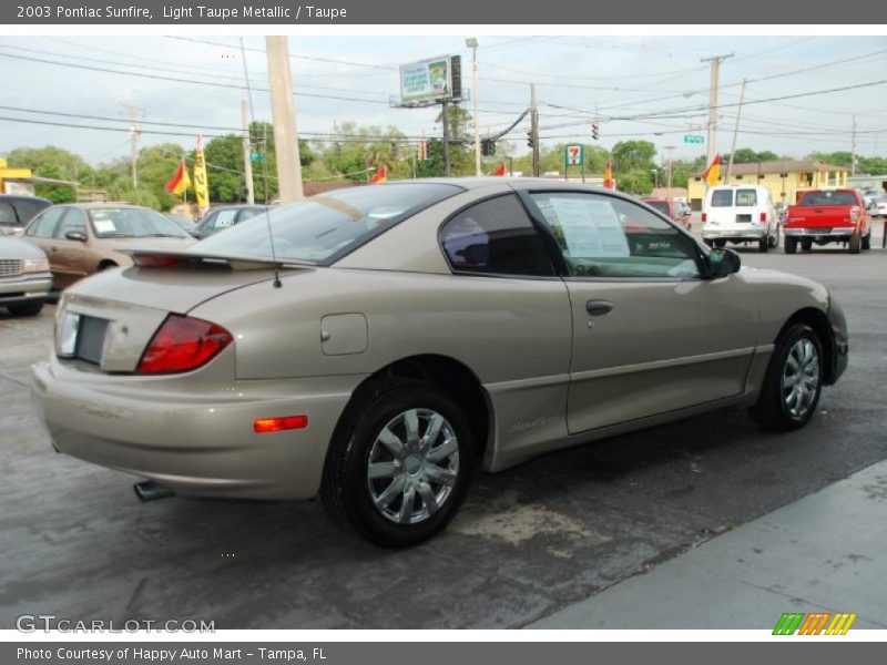 Light Taupe Metallic / Taupe 2003 Pontiac Sunfire