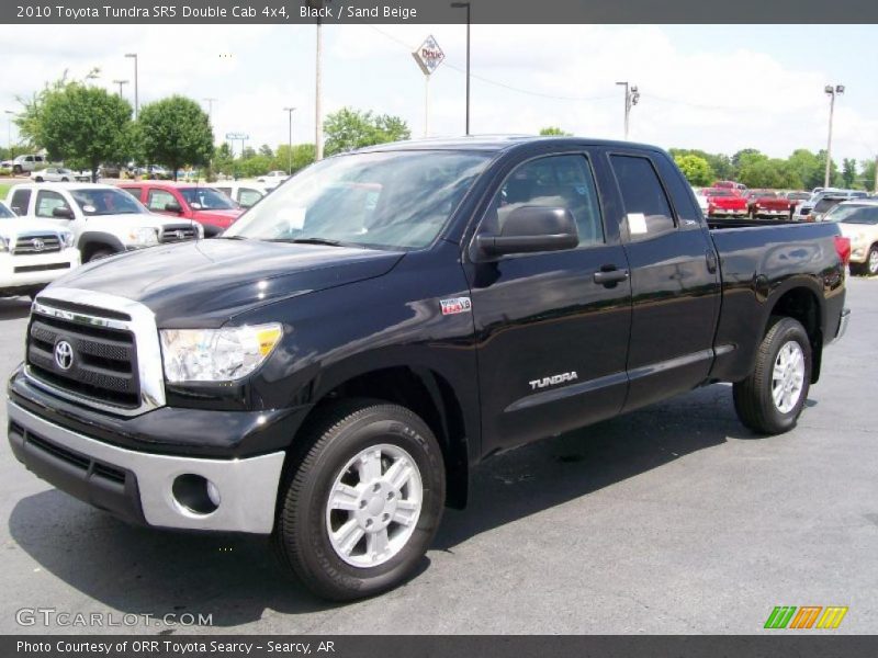 Black / Sand Beige 2010 Toyota Tundra SR5 Double Cab 4x4