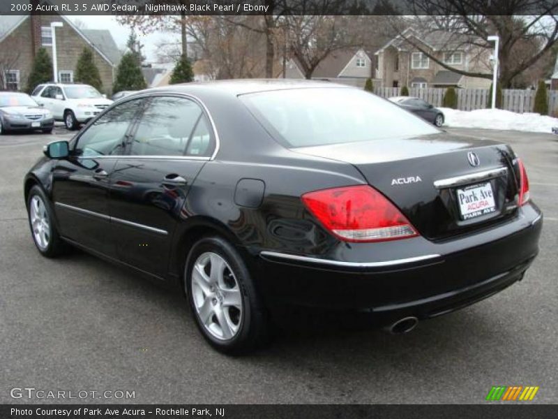 Nighthawk Black Pearl / Ebony 2008 Acura RL 3.5 AWD Sedan