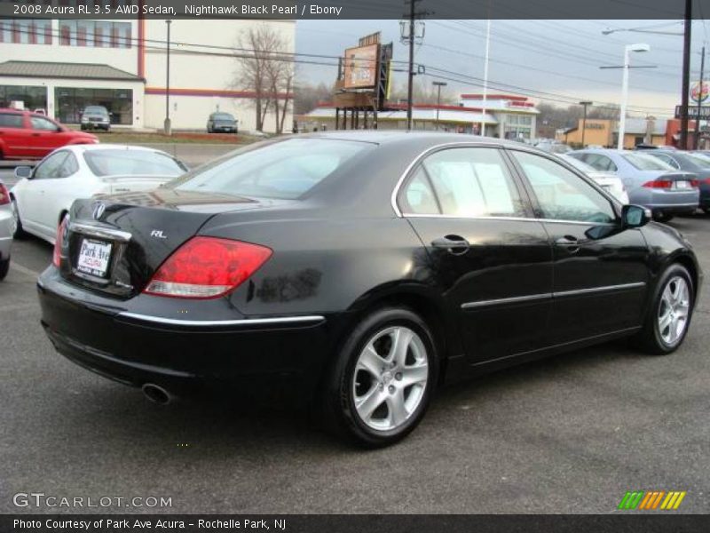 Nighthawk Black Pearl / Ebony 2008 Acura RL 3.5 AWD Sedan