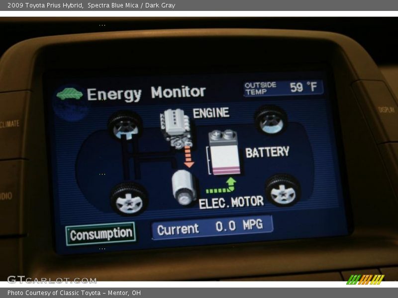 Spectra Blue Mica / Dark Gray 2009 Toyota Prius Hybrid