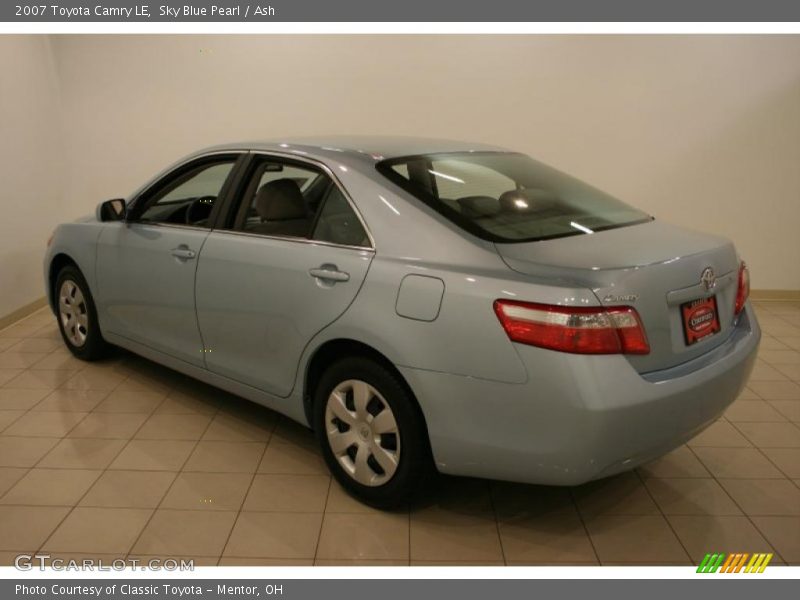 Sky Blue Pearl / Ash 2007 Toyota Camry LE