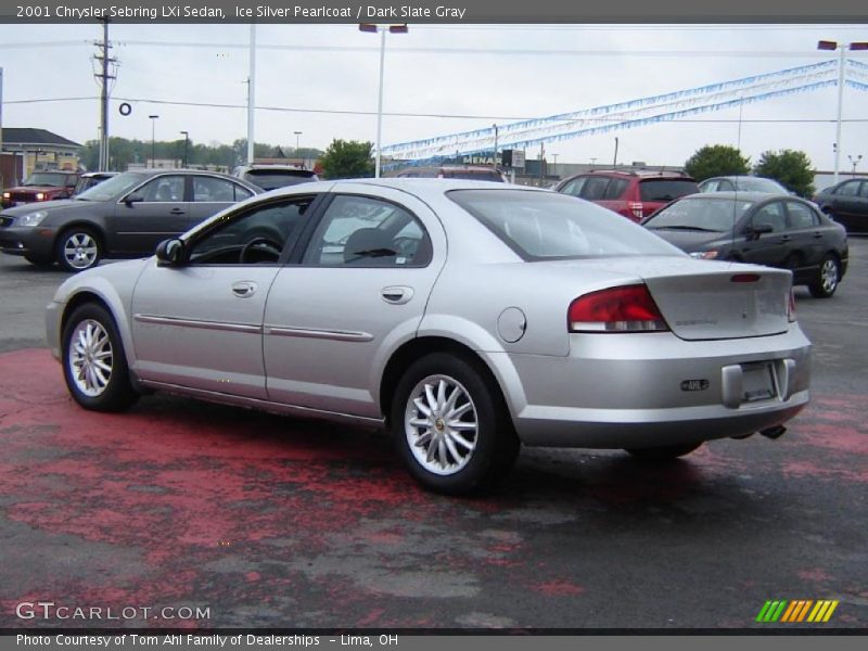 Ice Silver Pearlcoat / Dark Slate Gray 2001 Chrysler Sebring LXi Sedan