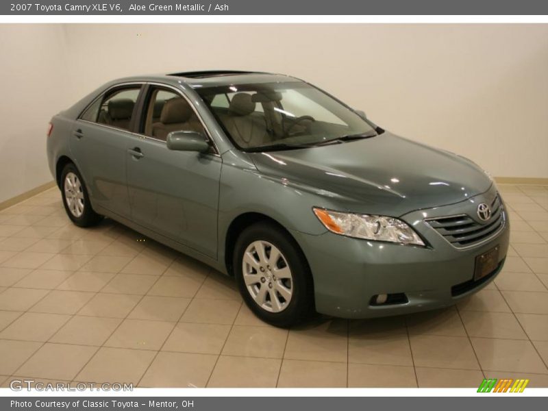 Aloe Green Metallic / Ash 2007 Toyota Camry XLE V6