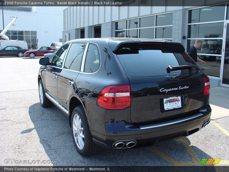 Basalt Black Metallic / Black Full Leather 2008 Porsche Cayenne Turbo